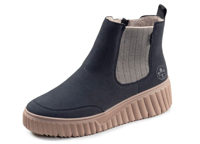 Rieker, trendy dameslaarzen, winterschoenen, met uitneembaar voetbed 