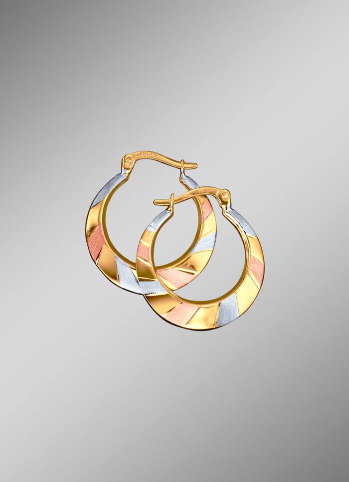 Driekleurige oorringen 