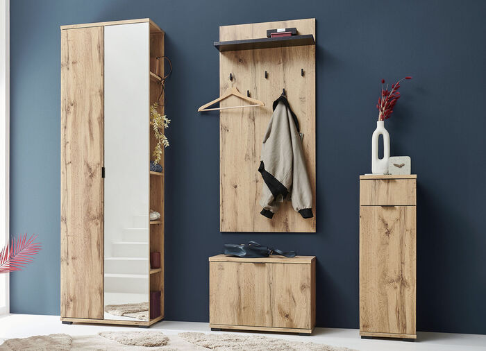Moderne garderobekast in Wotan eikenhout WOTAN EIK