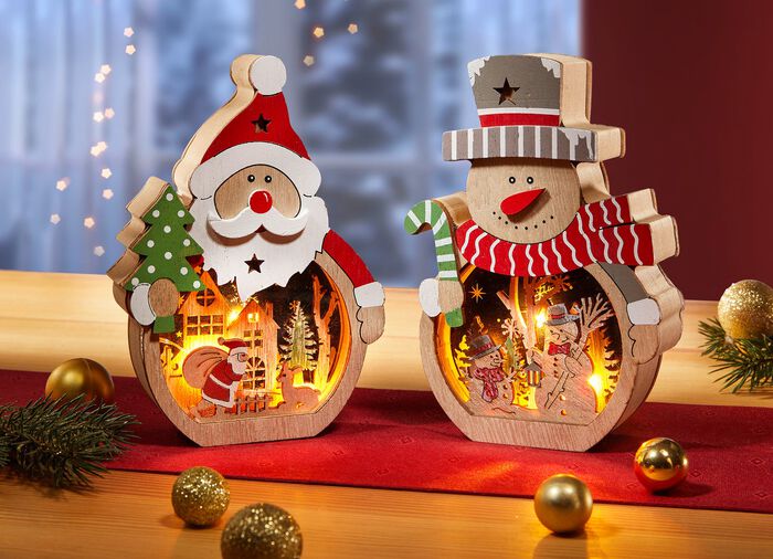 Kerstdecoratie met LED-verlichting 