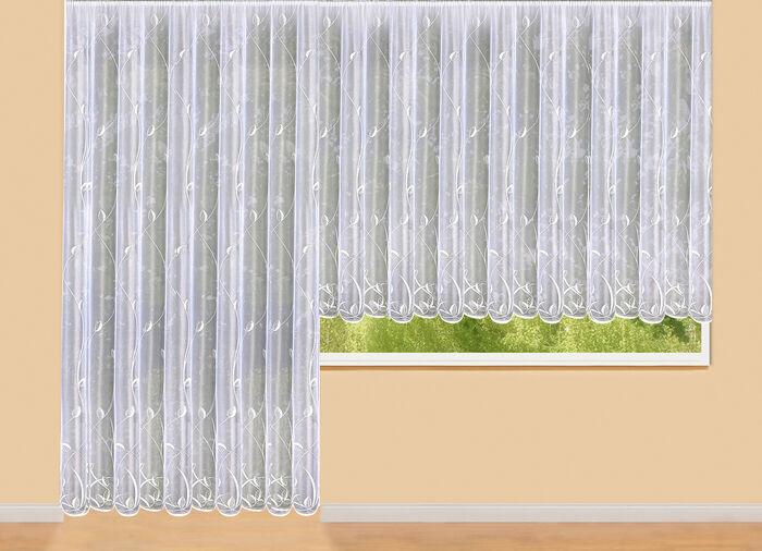 Doorschijnend rolgordijn met universele railband 