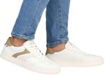 Rieker sneakers van zacht nappaleer WIT-KAMEL