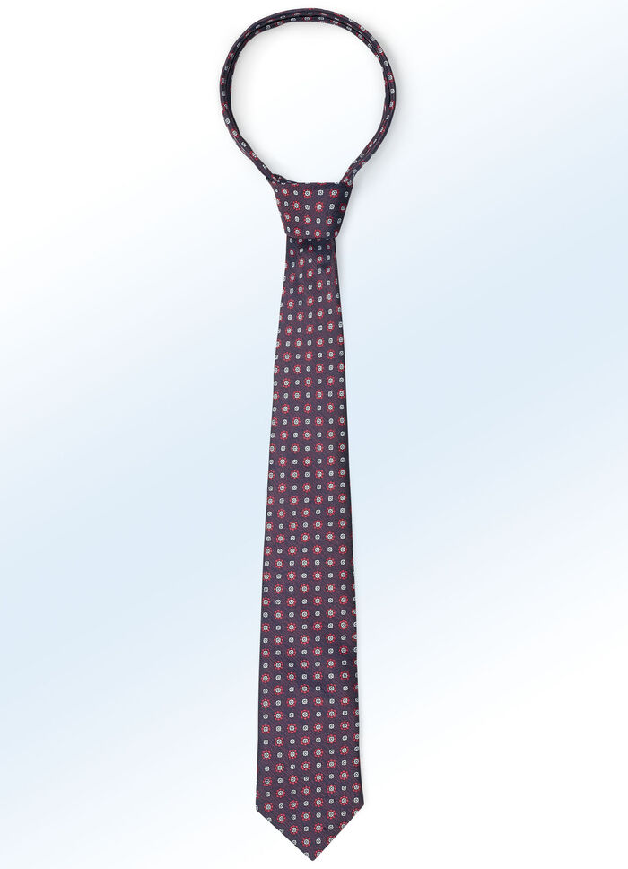 Stropdas met patroon BORDEAUX