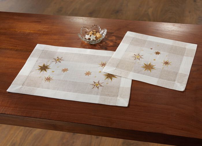 Tafel- en kamerdecoratie met sterdesign SEKT-GOUD