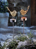 Decoratieve metalen LED-vogel 