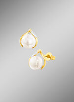 Oorknopjes met gekweekte Bouton-zoetwaterparels 