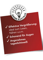 LED-loeplamp met lens van acrylglas 