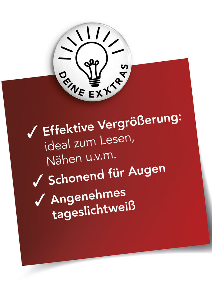 LED-loeplamp met lens van acrylglas 