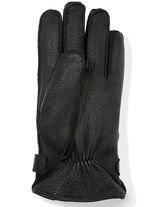 Herenhandschoenen van zacht geitennappaleer ZWART