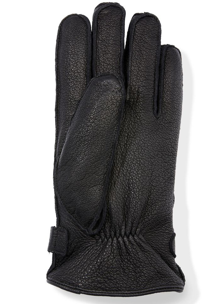 Herenhandschoenen van zacht geitennappaleer ZWART