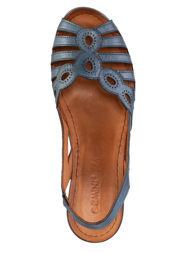 Gemini, klassieke damessandalen, breedte G, gemaakt van leer 