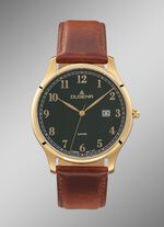 Dugena quartz herenhorloge met roestvrijstalen kast 