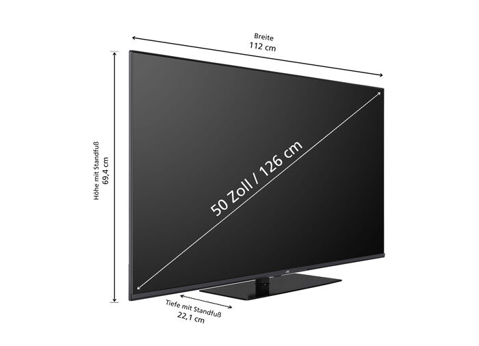 JVC LT-VGQ8255 4K Ultra HD QLED-tv ZWART