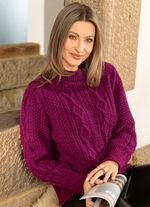 Trui gemaakt van gem&ecirc;leerd garen 