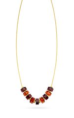 Charmante ketting met echte barnsteen 