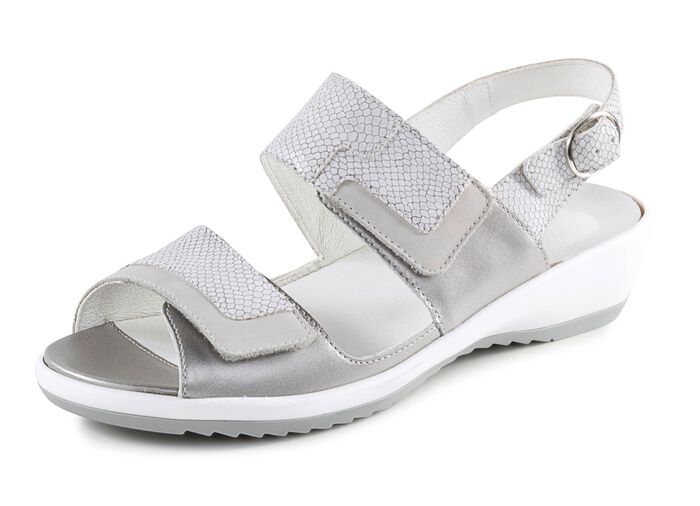 Ranger-sandaal van nappa- en nubuckleer 