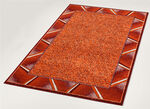 Vloerkleden en tapijten met stijlvolle randen ROOD
