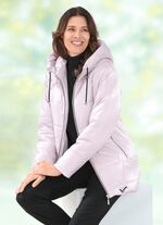 Jas met splitten in capuchon 