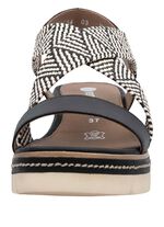 Remonte sandalen met gevlochten details ZWART-CRÈME