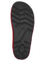 Klassieke damespantoffels, gemaakt van viltmateriaal GRANATROT