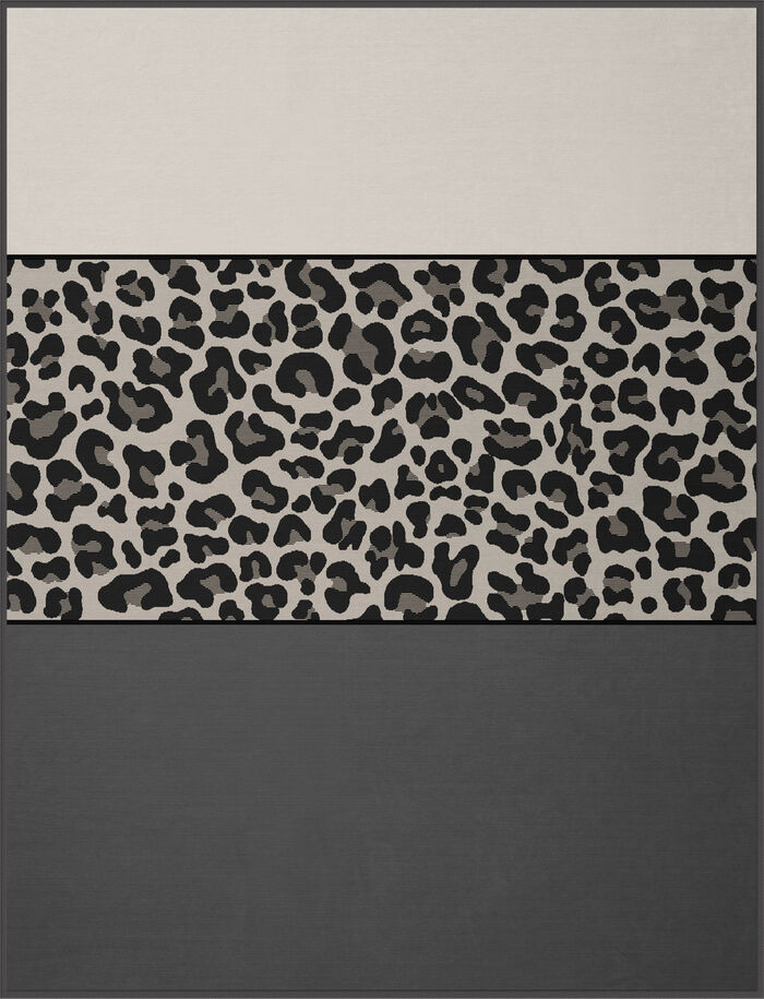 Deken in trendy luipaardprint design 