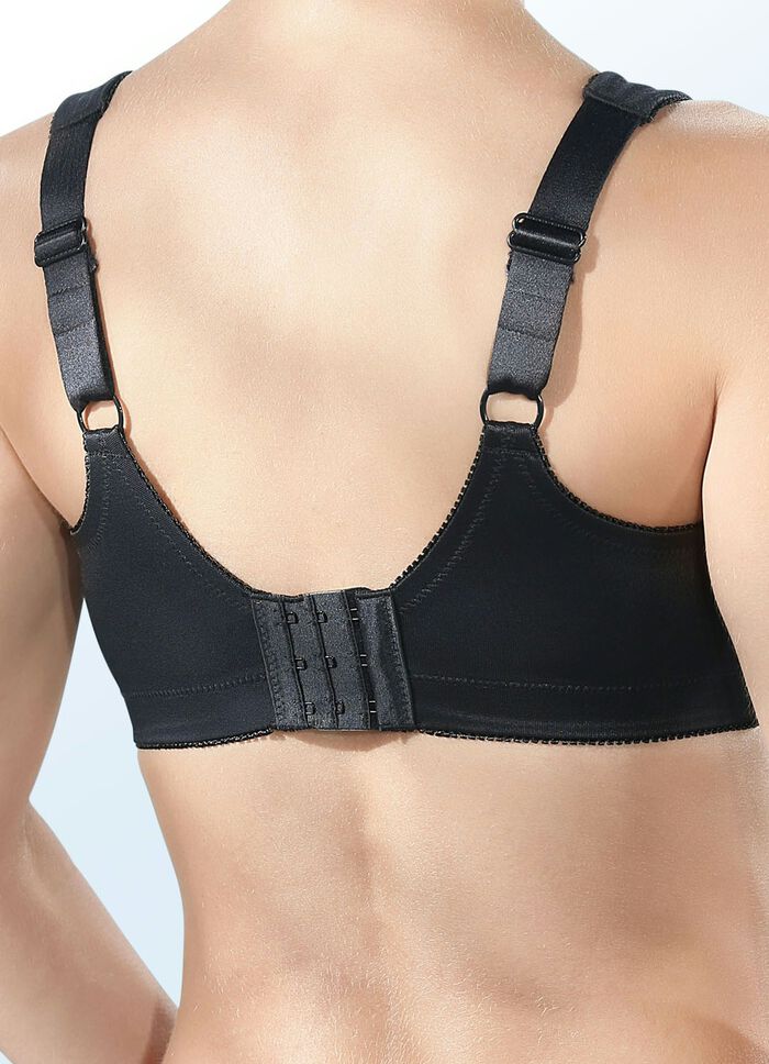 BH met verstevigde ondercups ZWART