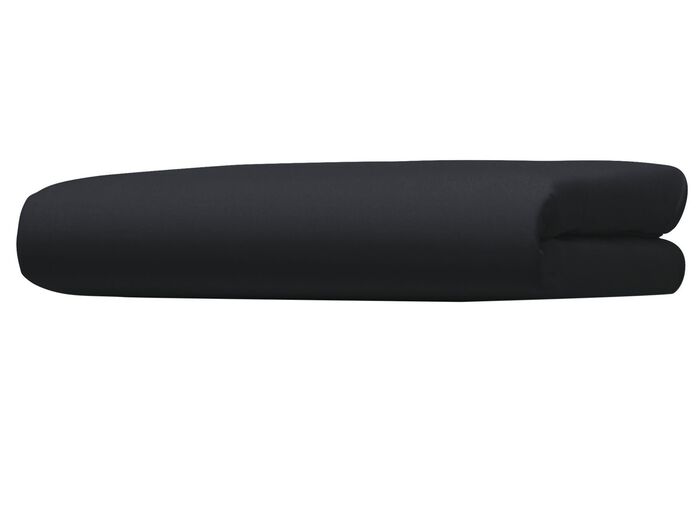 Dubbel jersey hoeslaken ZWART