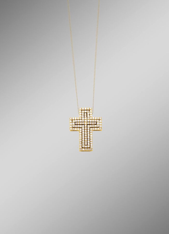 Kruishanger met diamanten 