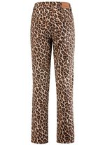Broek met trendy luipaardprint 