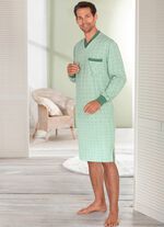 Nachthemd met V-hals en borstzak 