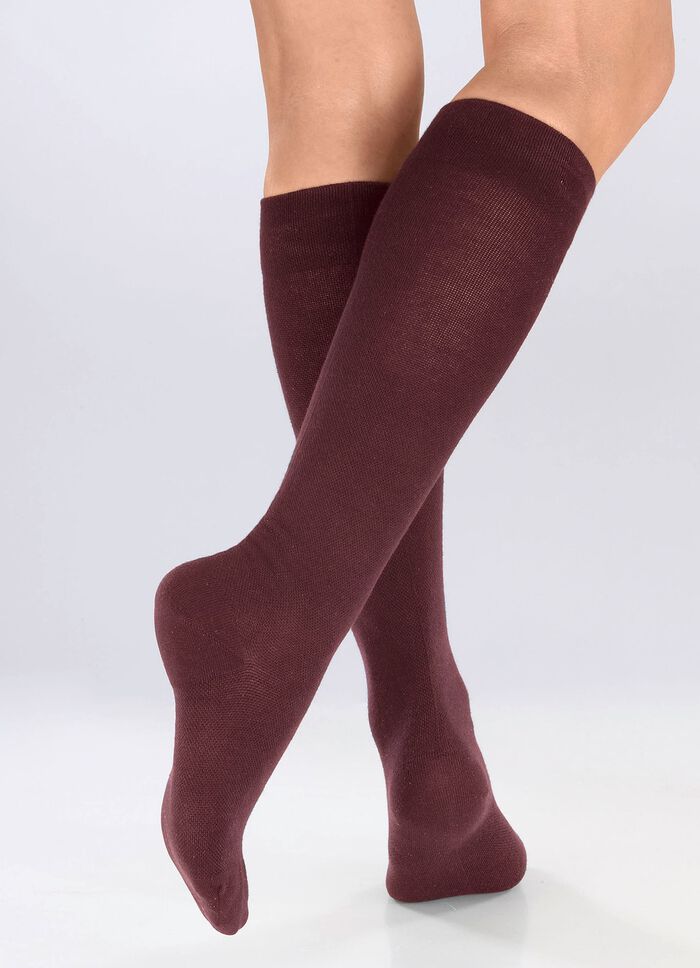 Set van drie kniekousen met ondersteuning 