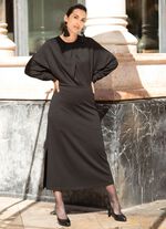 Jurk met vleermuismouwen 