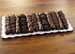 Fruitgelei met een laagje chocolade 