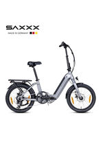 Foldi Comfort opvouwbare e-bike van SAXXX GRIJS-ZILVER-MAT