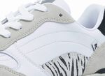 Rieker sneakers met een interessante zebraprint WIT