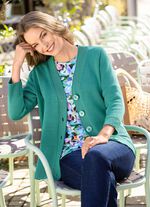 Cardigan met geplooide accenten 