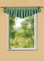 Volant met lussen en universele railband GROEN