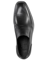 Slippers gemaakt van rundnappaleer ZWART