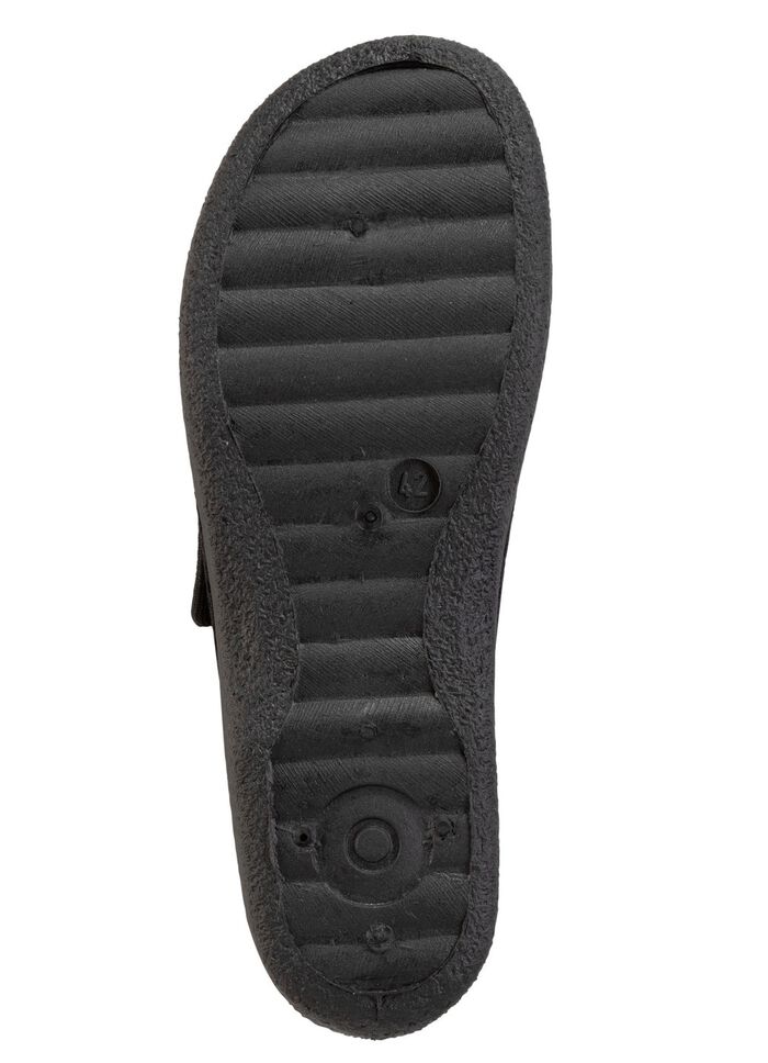 Klittenbandschoen van elastisch textielmateriaal ZWART