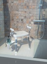 Douche- en badkruk van hoogwaardig kunststof 