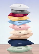 Hoogwaardige Mako satijnen kussenslopen met rits BORDEAUX