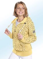 Sweatvest met kleine zeester VANILLEBLAUW