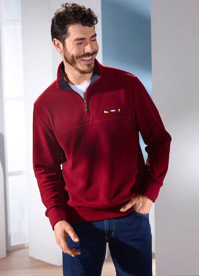 Fleece trui in 3 kleuren 