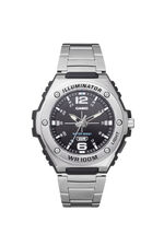 Sportief quartz herenhorloge met roestvrijstalen band 
