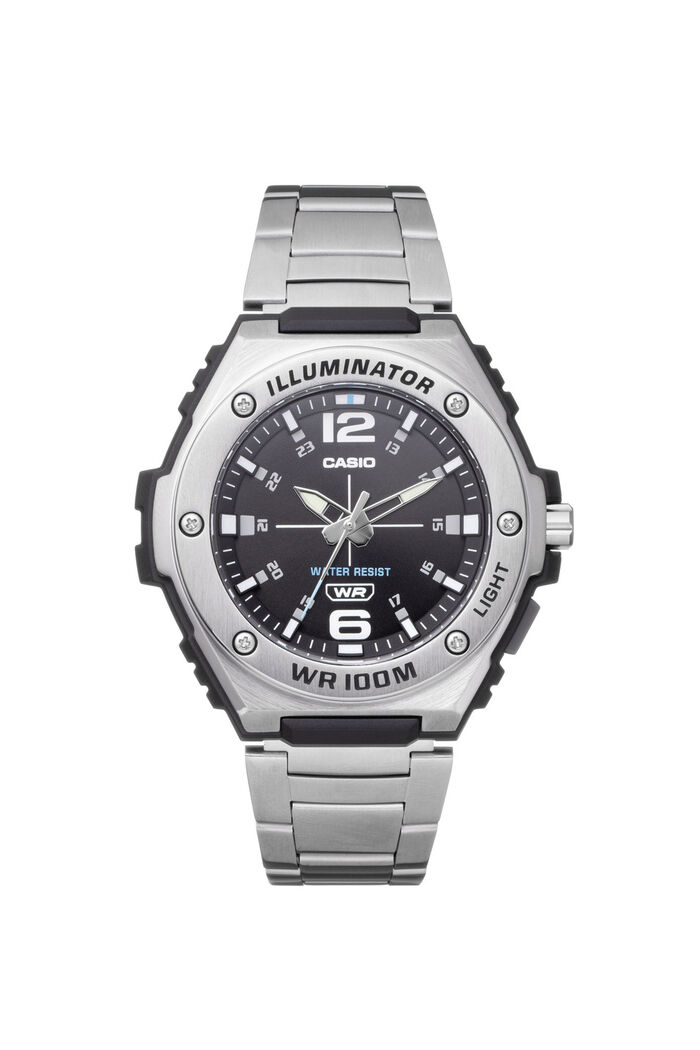Sportief quartz herenhorloge met roestvrijstalen band 