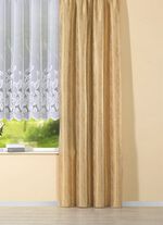 Overgordijn met bladpatroon 