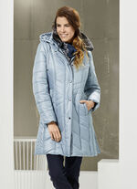 Korte jas in 2 kleuren HEMELSBLAUW