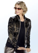 Kort jasje met camouflagedesign 