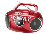 Dubbele P70 CD/radio/cassettespeler ROOD