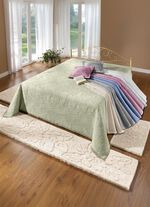 Jacquard gestreepte spreien en kussenslopen 